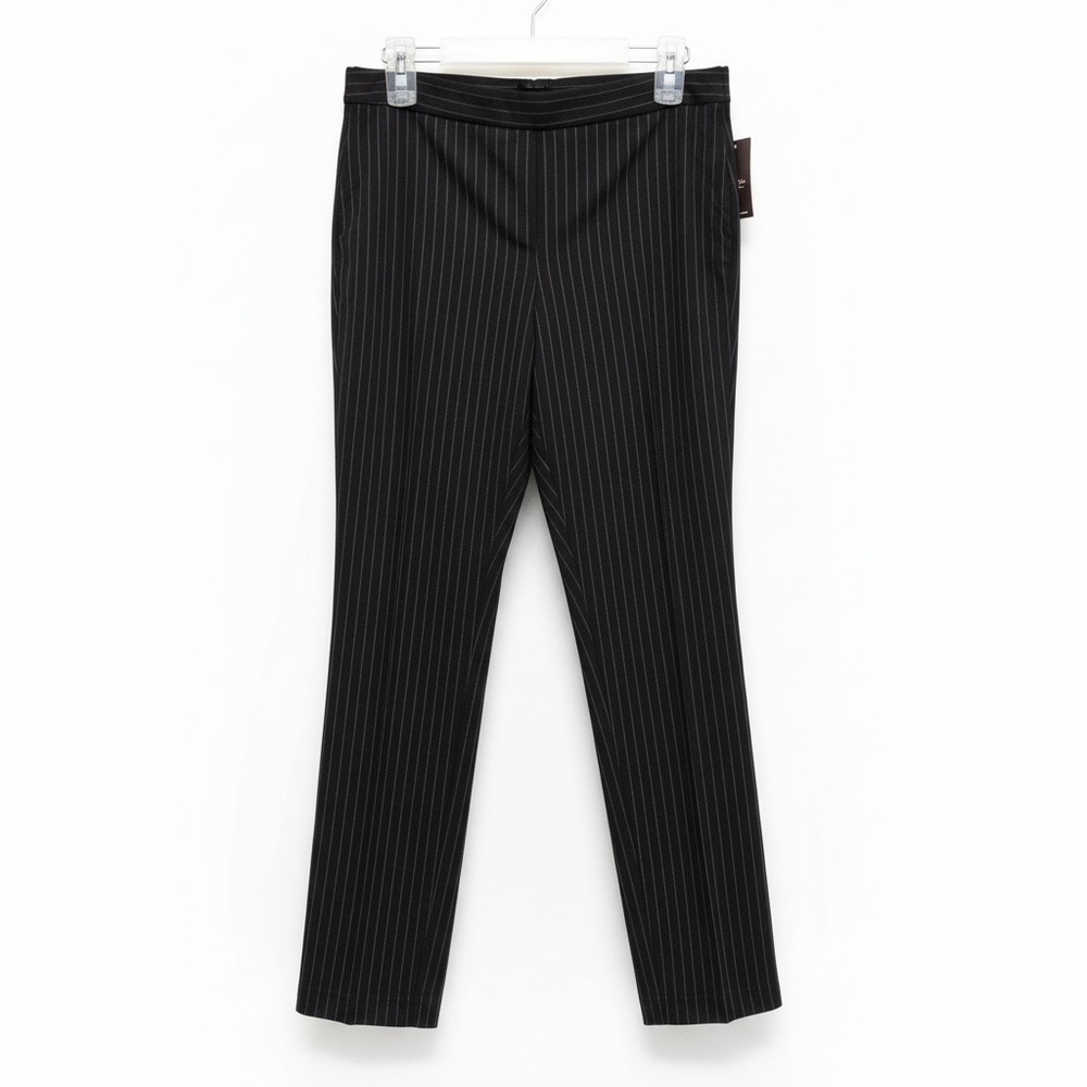 Reitmans Black Pinstripe Straight Leg Pants